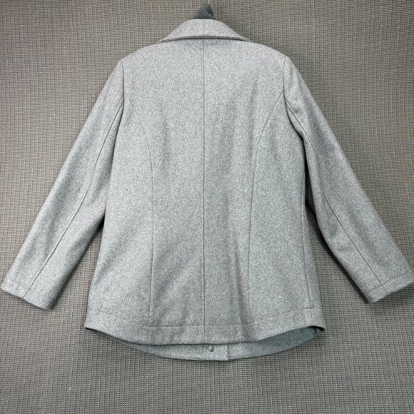 Calvin Klein women's size m Double Layer Wool Blend Grey Jacket - Picture 2 of 11